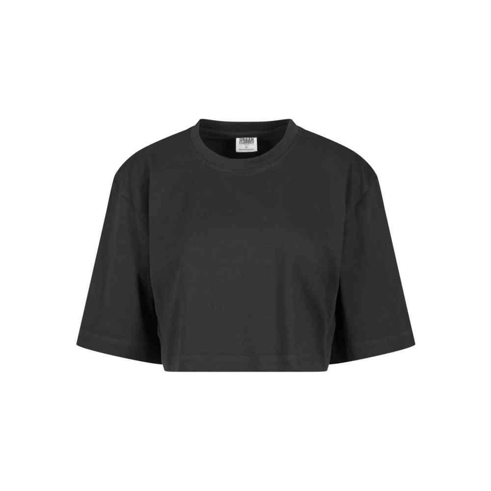 Urban Classics - Heavy Organic Oversized Crop top - Black